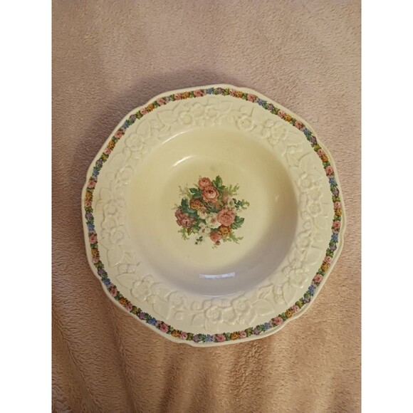 3-Porcelain Plate Crown Ducal England Gainsborough 9" RN 749657 Hand Painted Vtg - Picture 15 of 15